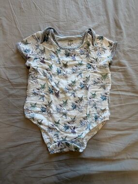 NEST Design White Baby Tank with Multicolor Floral & Bird Print